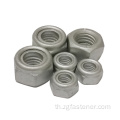 DIN985 DACROMET HEXAGON LOCK NUT M10 M16 น็อตล็อคเหล็กคาร์บอน